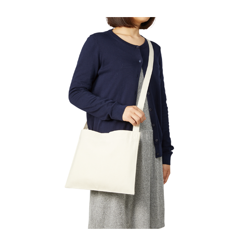 キャンバスサコッシュ インナーポケット付 ナチュラル 7