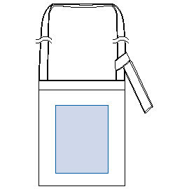 印刷範囲<br />
W170×H220(mm) シャンブリックフラットショルダートート 7