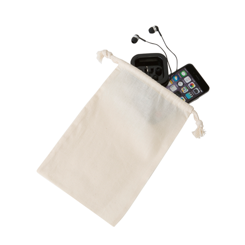 コットン巾着(M) ナチュラル 0