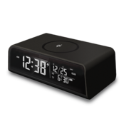 ワイヤレスチャージングクロック ブラック