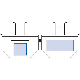 名入れスペース<br />
表 W140×H130mm<br />
裏 W300×H120mm クルリト クーラーバッグ 9