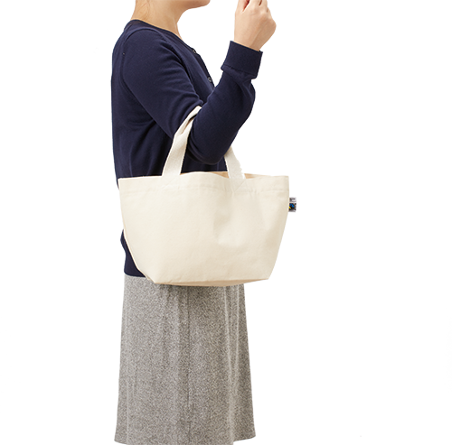 フェアトレードコットンキャンバストート(S)ナチュラル 5
