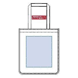 シルク印刷範囲:W250×H250(mm)<br />
熱転写印刷範囲:W250×H300(mm)<br />
インクジェット印刷範囲:W250×H300(mm) キャンバスホリデースクエアトート 仕切りポケット付き 7