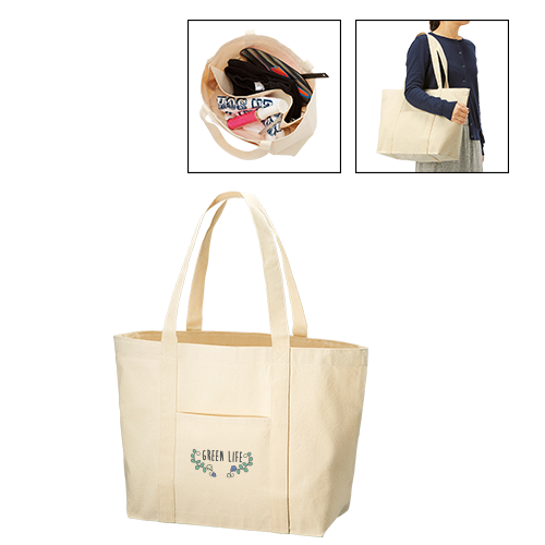 キャンバスビッグトート 仕切りポケット付 0