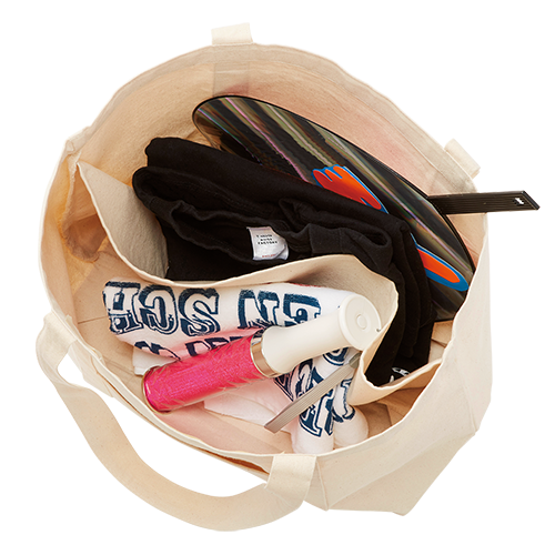 キャンバスビッグトート 仕切りポケット付 ナチュラル 5