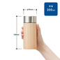 木目調ボディサーモボトル 300ml 8
