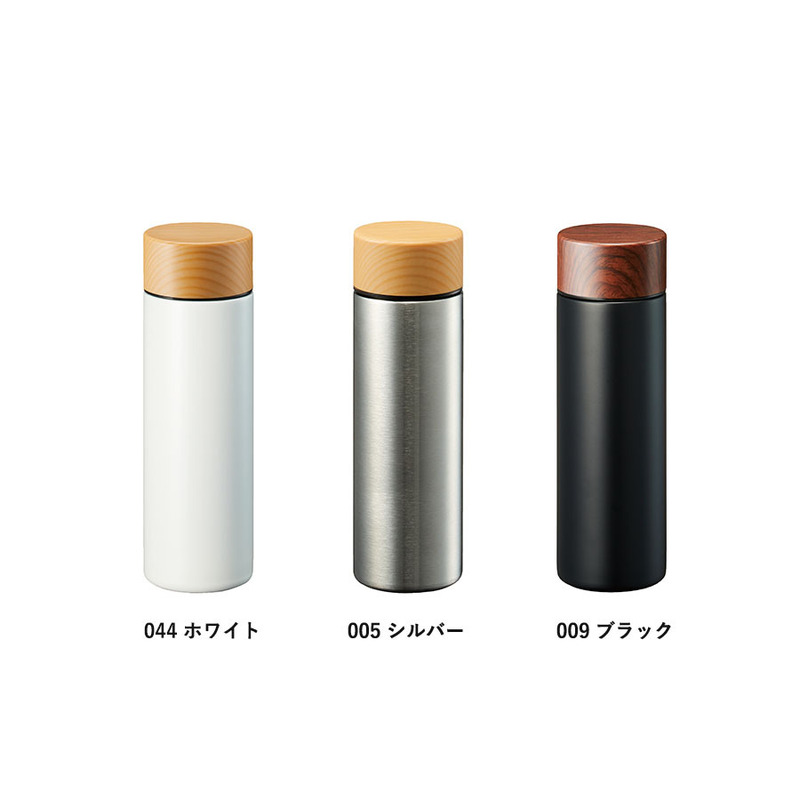 木目調サーモステンレスボトル 130ml 2