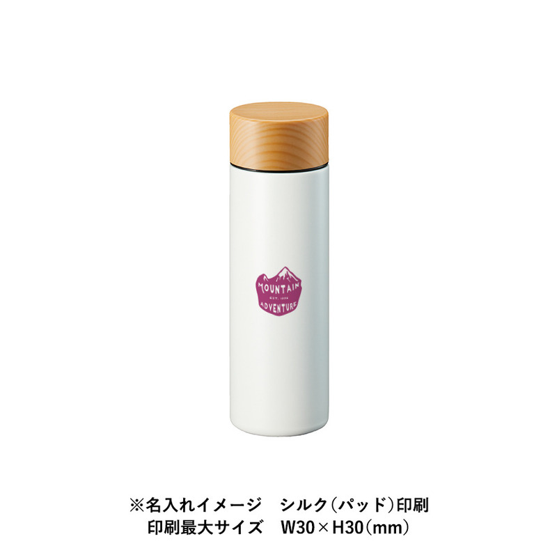 木目調サーモステンレスボトル 130ml 5