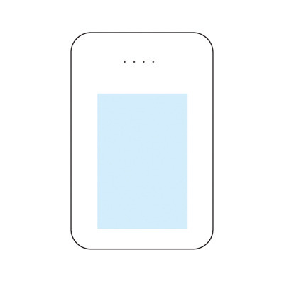名入れスペース<br />
60×40mm モバイル充電器 10000mAh 3