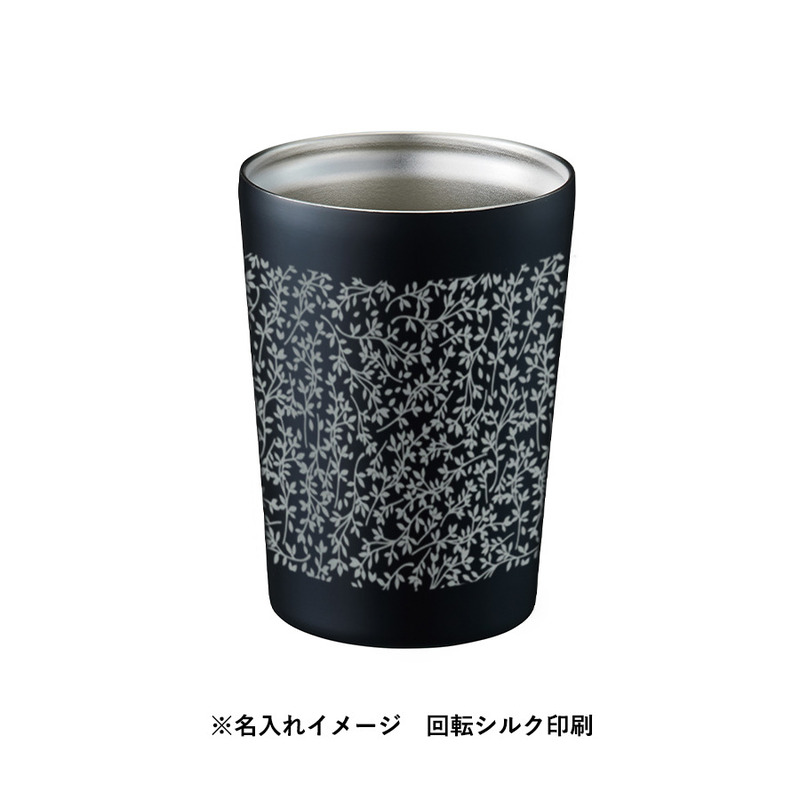 回転シルク(1色)印刷範囲:W194×H87(mm) ステンレスサーモタンブラー380ml 5