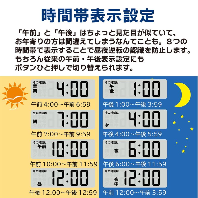 デジタル日めくりカレンダー電波時計 11