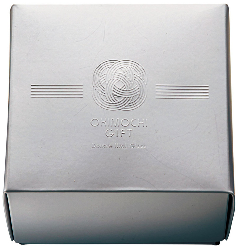 立体的に水引をデザインした高級感あるギフトボックス オキモチギフト ダブルウォールグラス 3