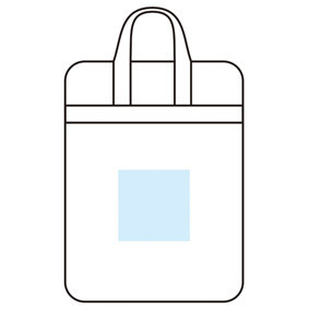 名入れ範囲:100×100mm やわらかモバイルバッグ 4