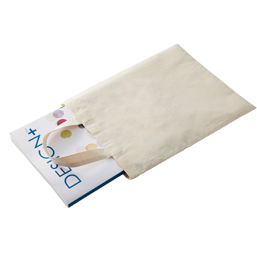 厚手コットンA4フラットトート ナチュラル 4