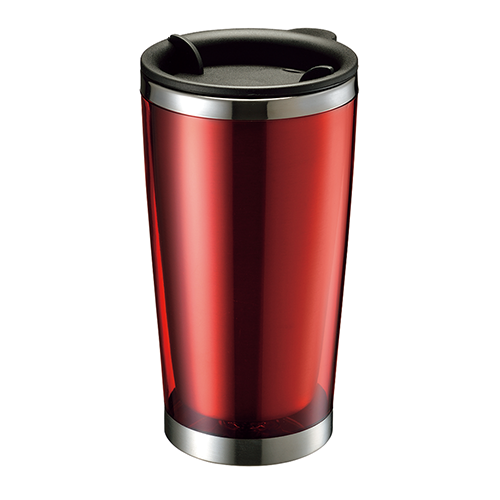 クリアレッド ステンレスタンブラー 1