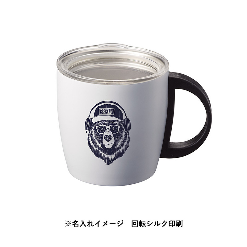 回転シルク印刷範囲:W190×H50mm サーモステンレスマグ 6