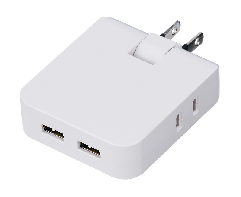 ホワイト マルチアダプター(2AC+2USB) 0