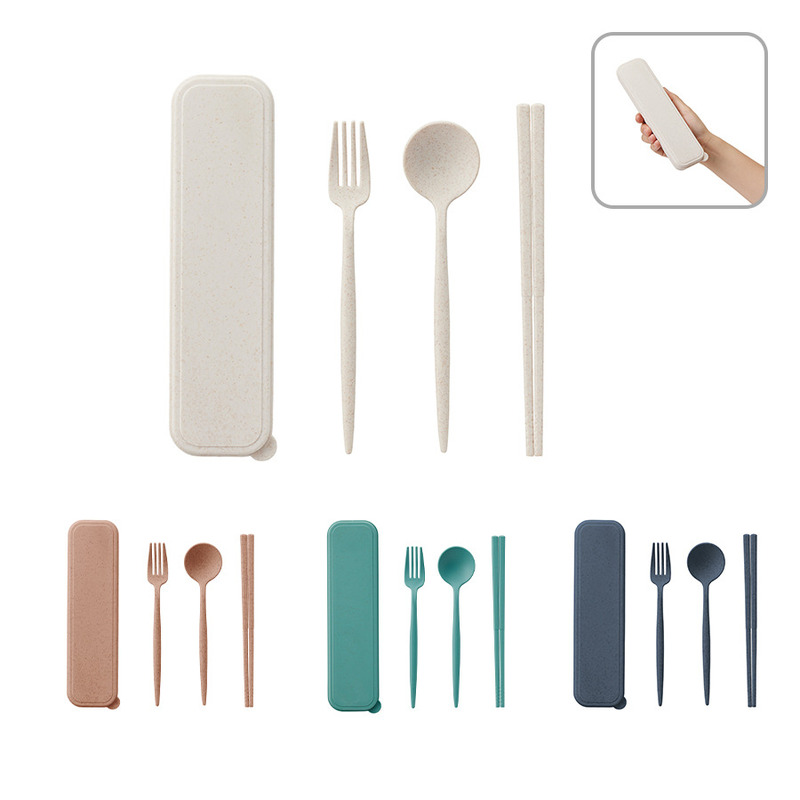 カトラリーセット麦わら入タイプロング(3点) 0