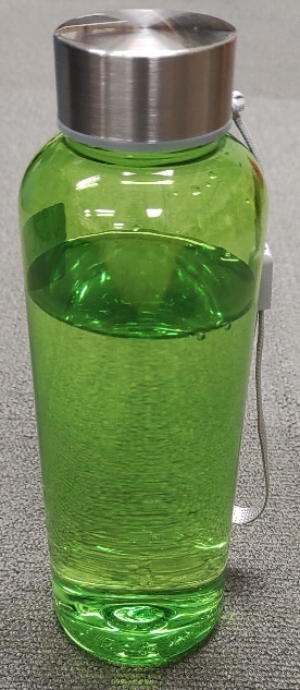 再生樹脂でできたクリアボトル500ml 1