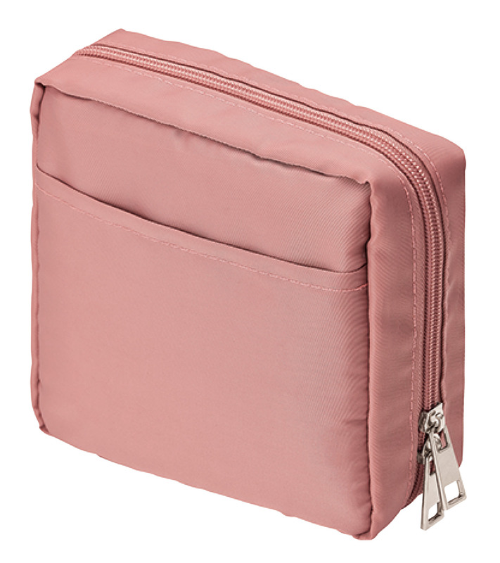 アッシュピンク ナイロンスクエアポーチ 4