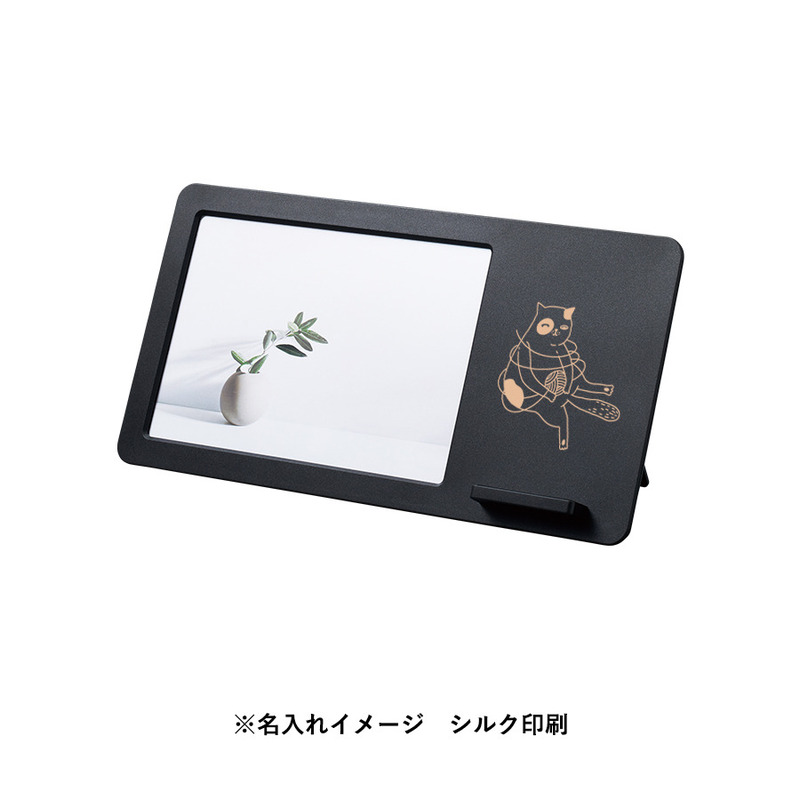 シルク印刷範囲:W68×H60 ワイヤレス充電付フォトスタンド 5W 5