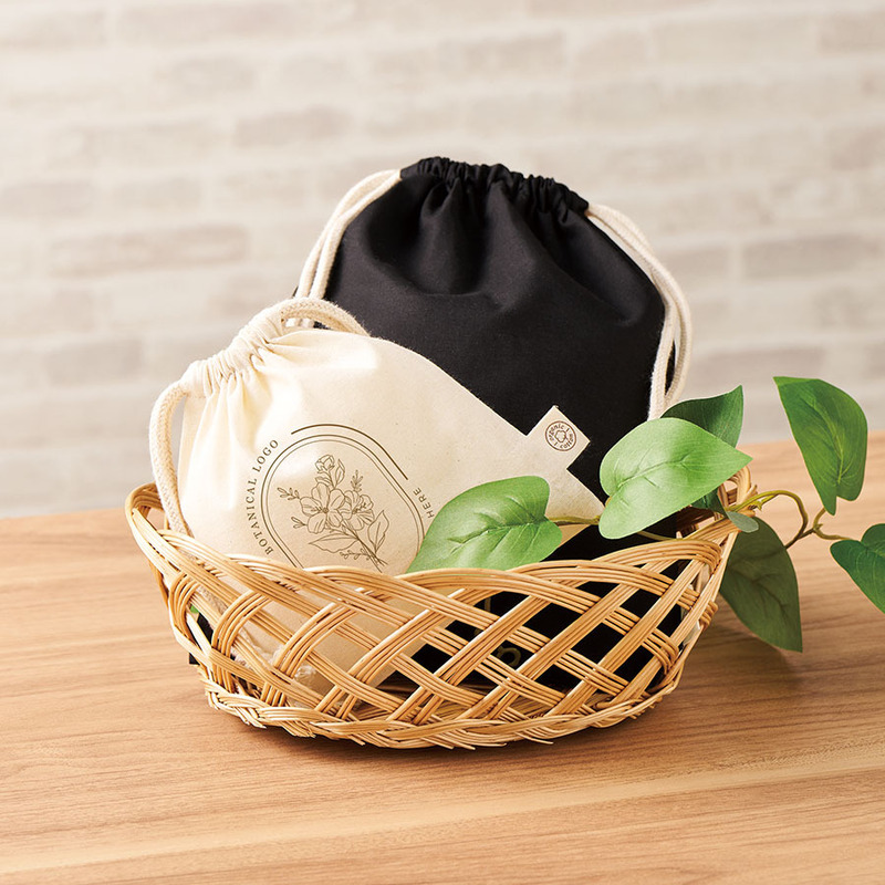 オーガニックコットン巾着(S) ナチュラル 8