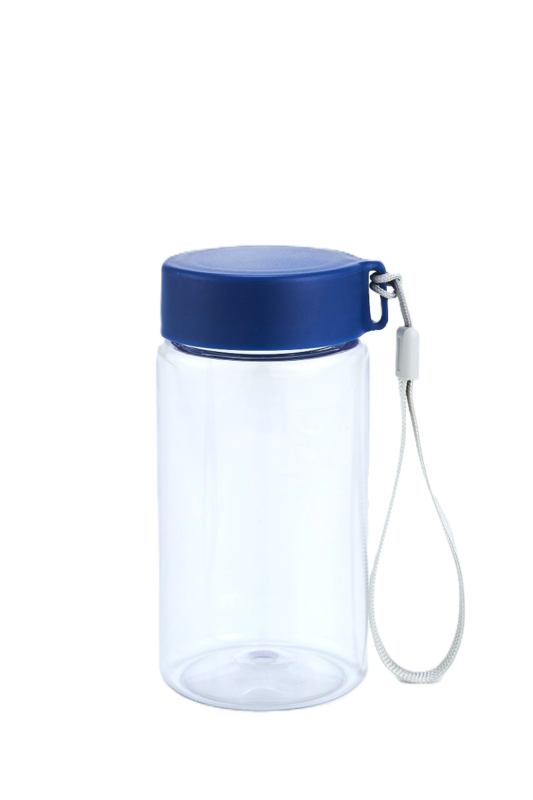 クラシックブルー 飲み口の大きなクリアボトル 4