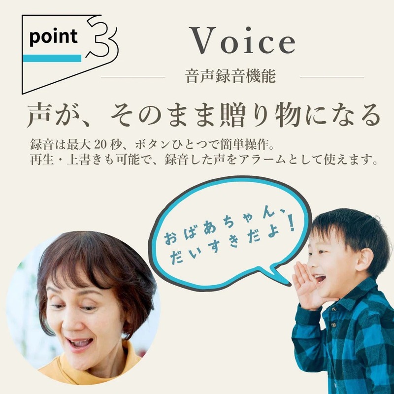 たいせつな日と声と、フォトフレームクロック 3