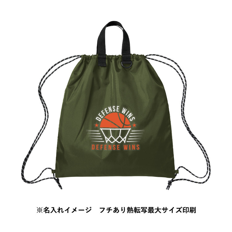 印刷範囲:W200×H200(mm) リップストップリュック 7