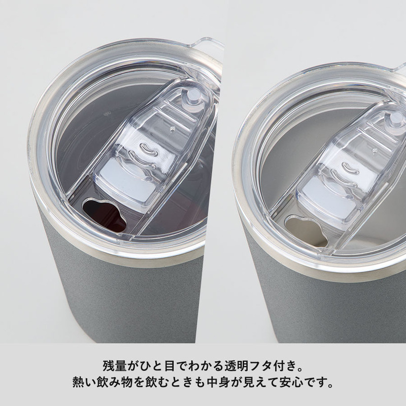 Zalattoクリアフタ付サーモタンブラー350ml 2
